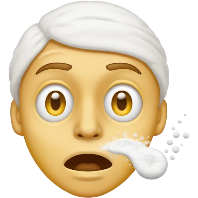 Emoji qui snif de la drogue emoji