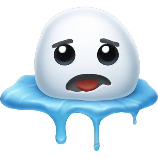 melting snowman emoji