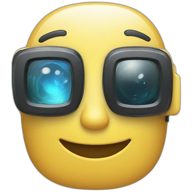 Tech phone augmented reality emoji