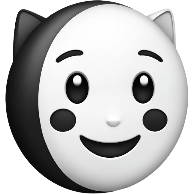 Chat black and white  emoji