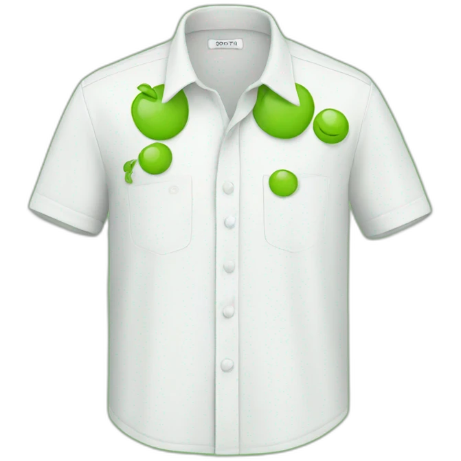 Happy green shirt white emoji