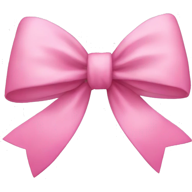 Pink bow emoji