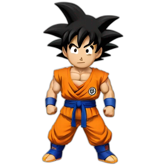 goku chiquito entrenando emoji