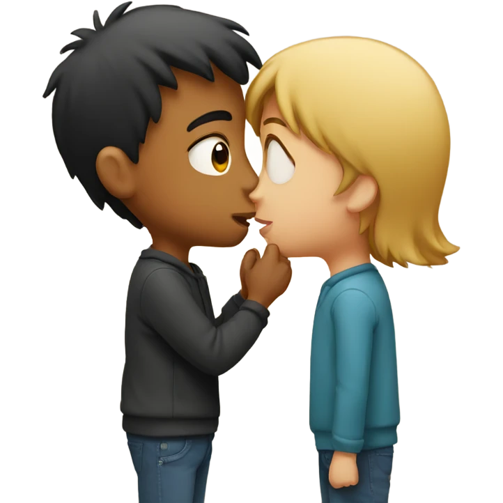 Boy kissing emoji