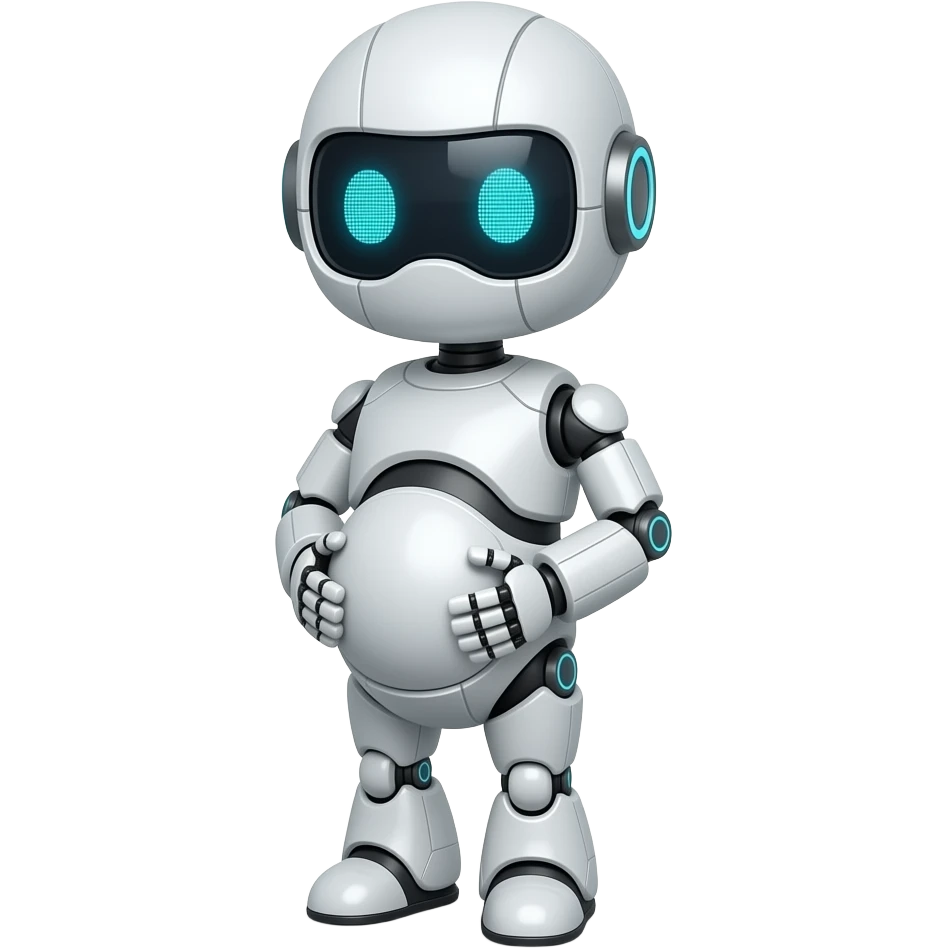 robô grávida pregnant emoji
