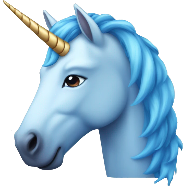 blue unicorn emoji