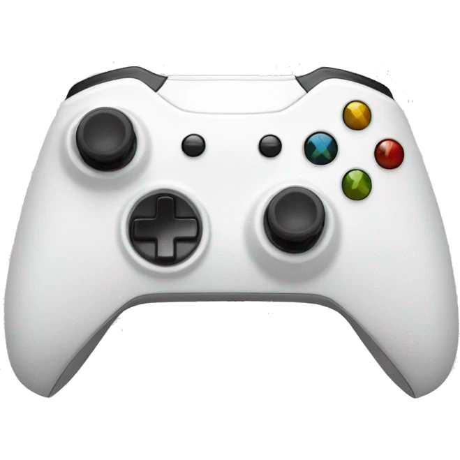 White Xbox controller emoji