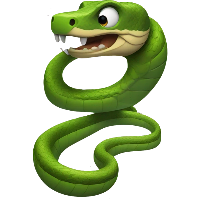 snake with 3/4 perspecti emoji
