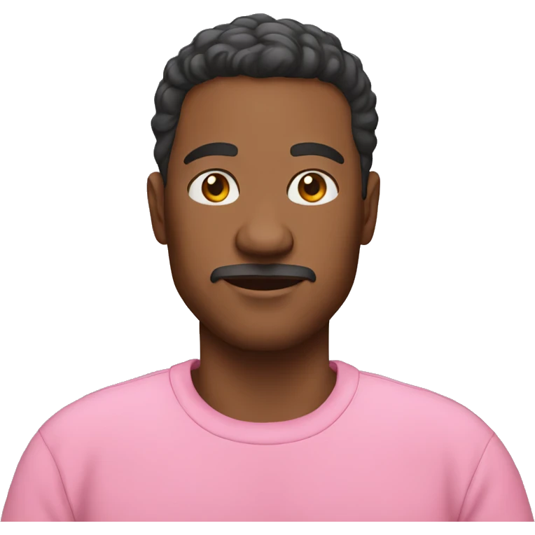 Man in pink sweatshirt  emoji