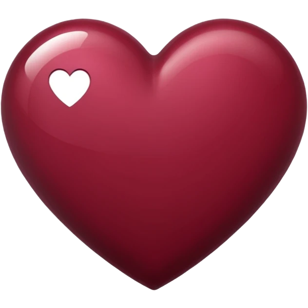 Burgundy heart emoji