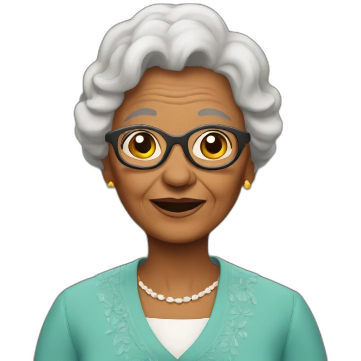 Granny in church emoji