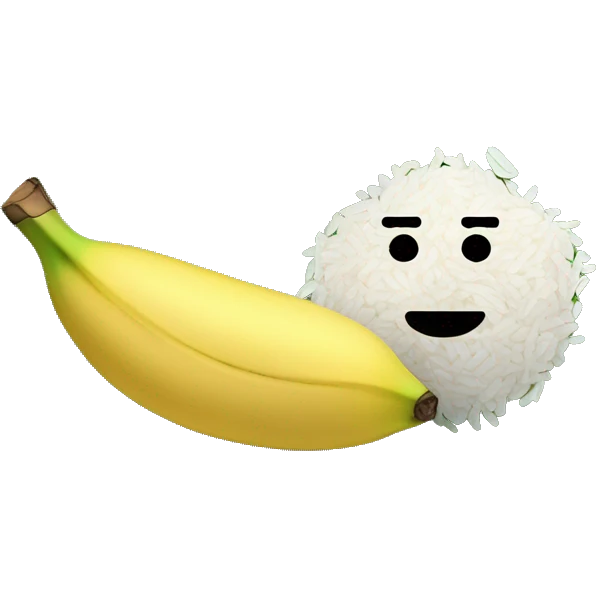 Rice on banana leaf emoji