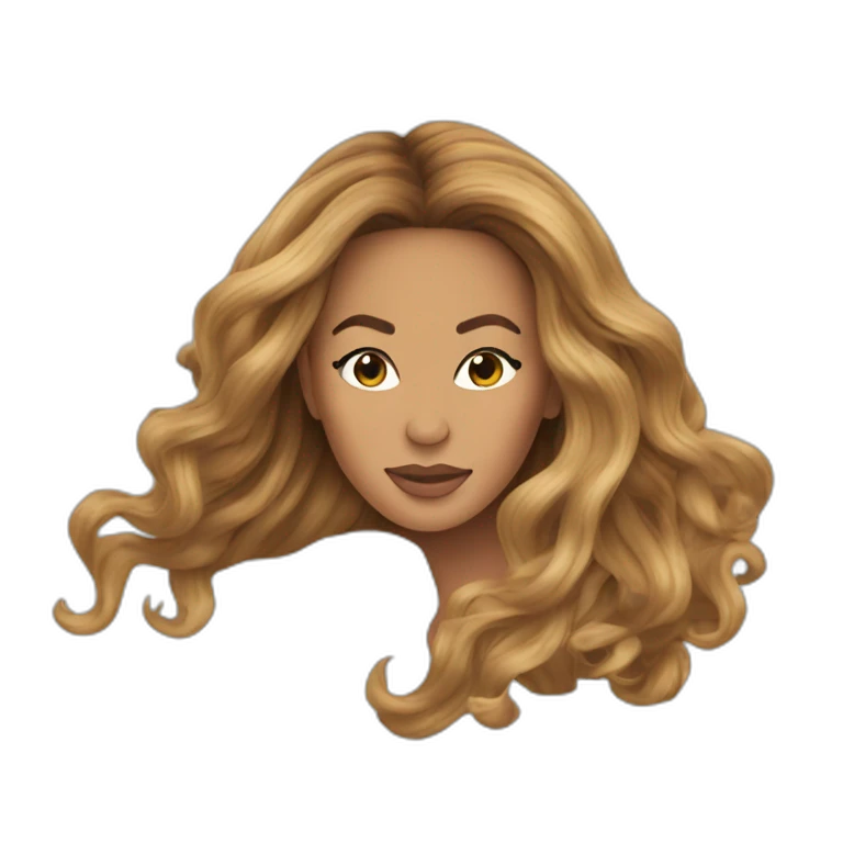 beyonce hair blowing in the wind emoji