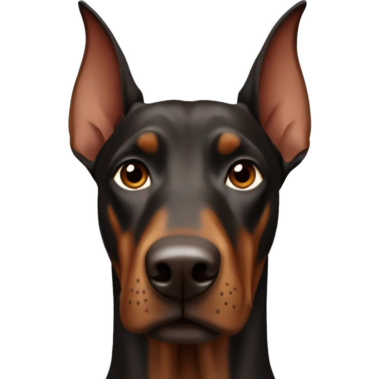 Brown Doberman emoji