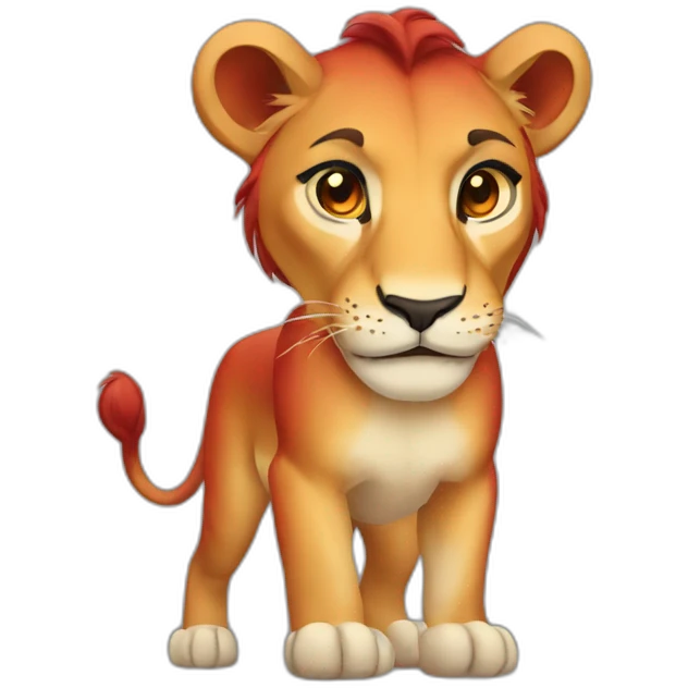 Red lioness emoji