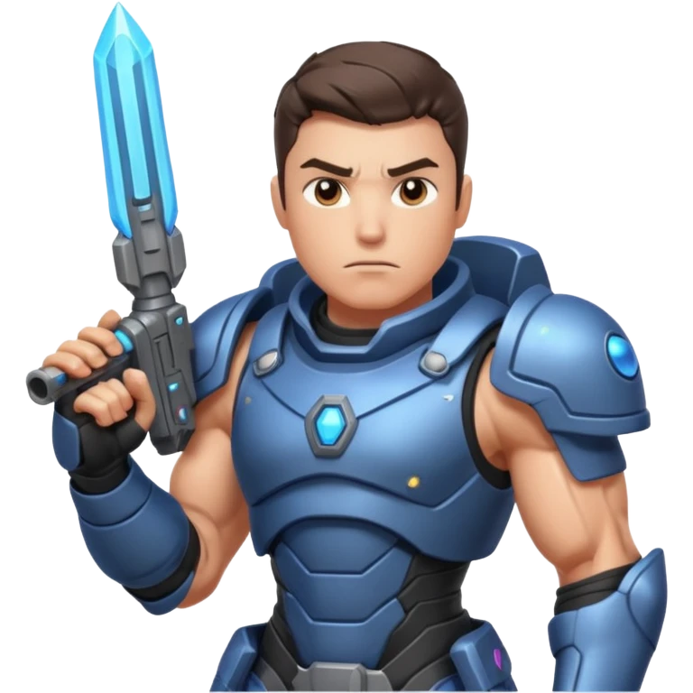 space warrior with rpg emoji
