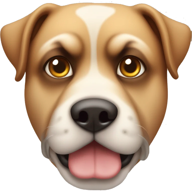 Ein Hund französisch bulldoge braun braune augen rüde emoji