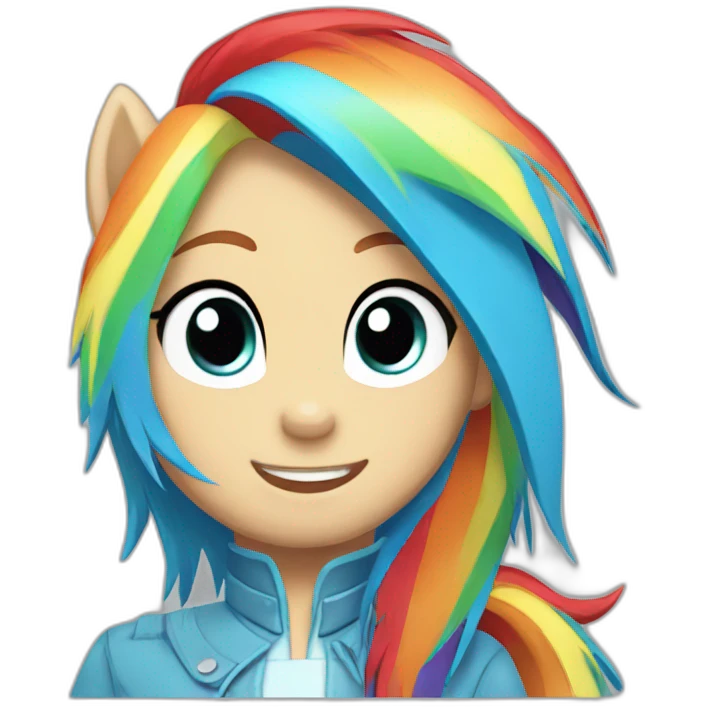 Rainbow dash emoji