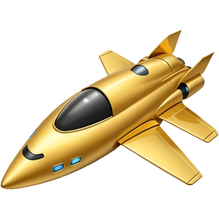 gold spacecraft emoji