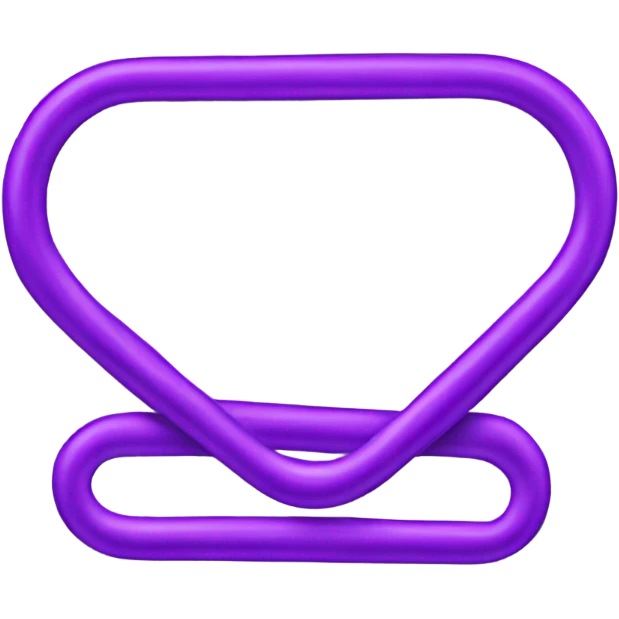 purple paper clip emoji