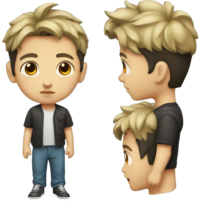 chinese boy serious emoji