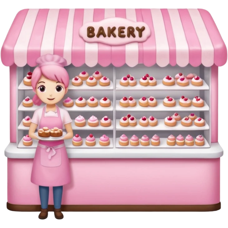 pink bakery shop emoji