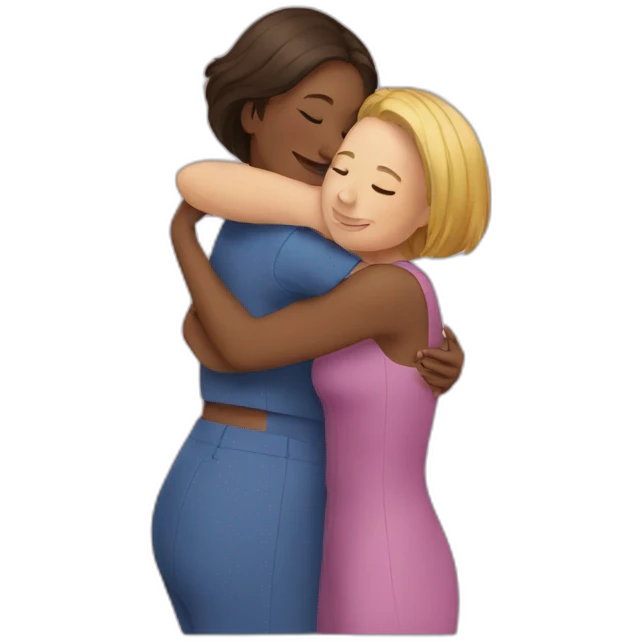 Women Hug to women emoji