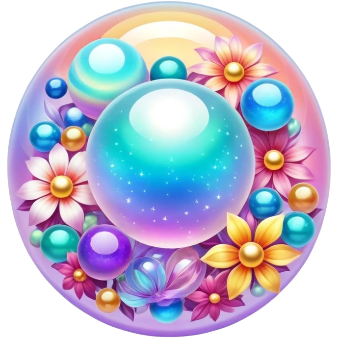 Epic divine shiny legendary celestial flowery complex detailed iridescent gradients marbles aesthetic-scenery-Decorations emoji