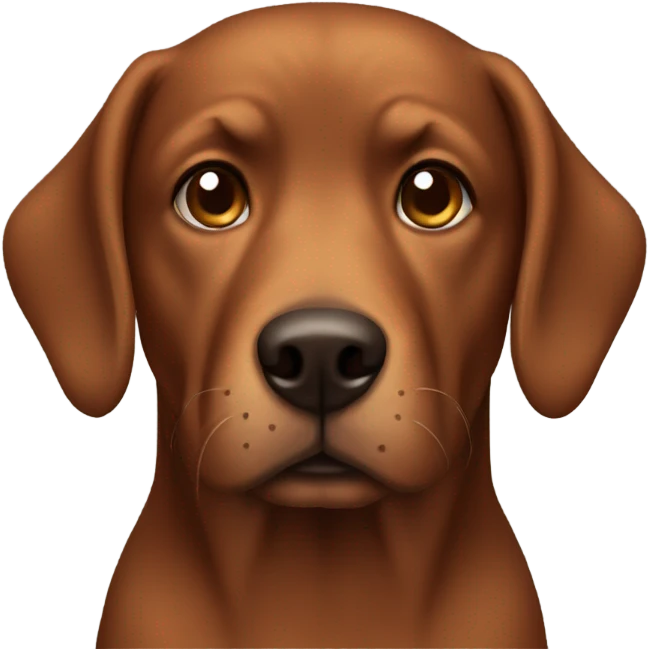Brown dog emoji
