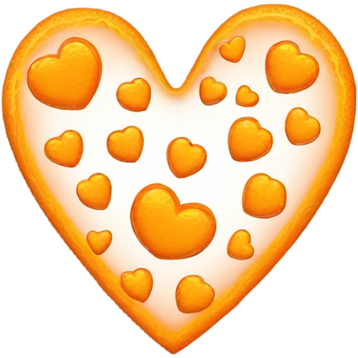 Orange heart emoji