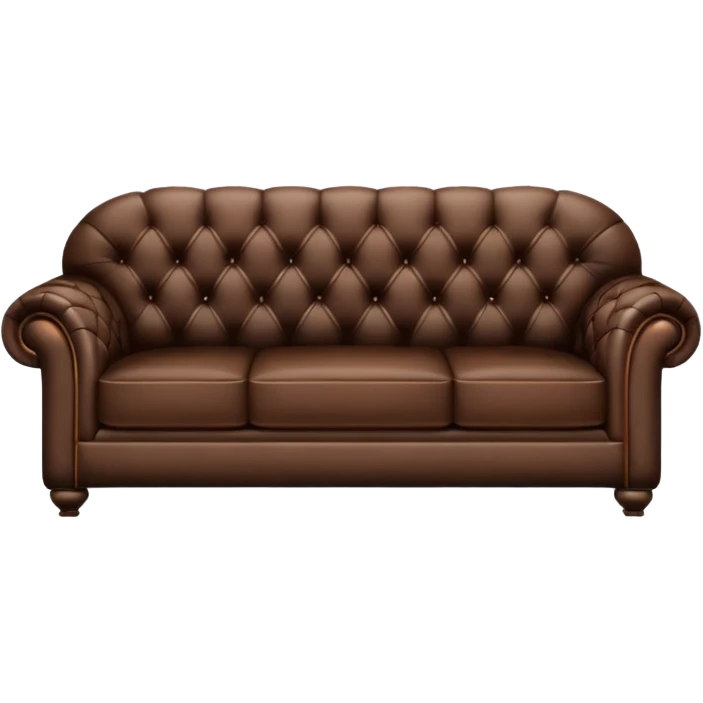 dark brown lether sofa emoji