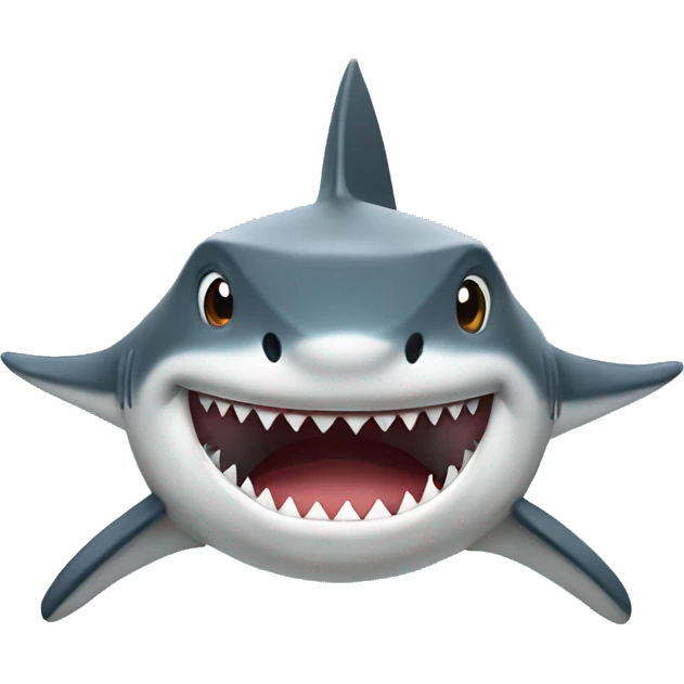 Shark with a top emoji
