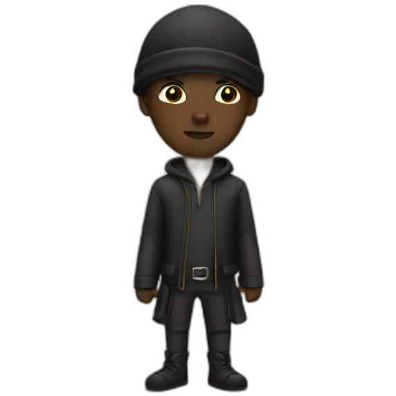 black thief emoji