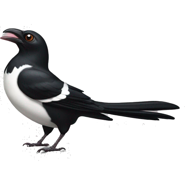 Magpie bacon emoji