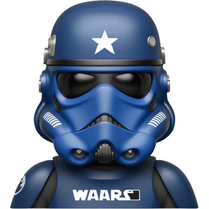 a blueberry wearing a black Star Wars Death Trooper helmet emoji