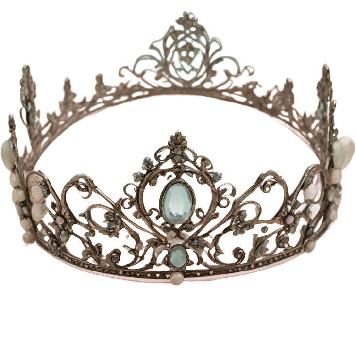 Shabby chic princess tiara  emoji