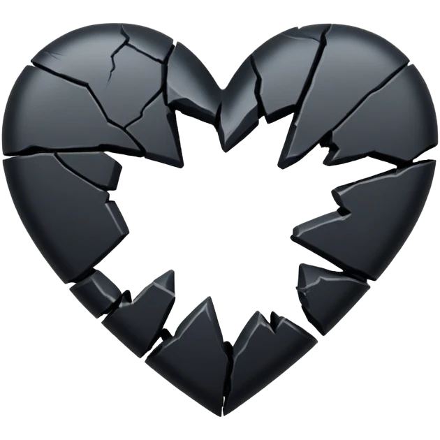 Broken black heart emoji