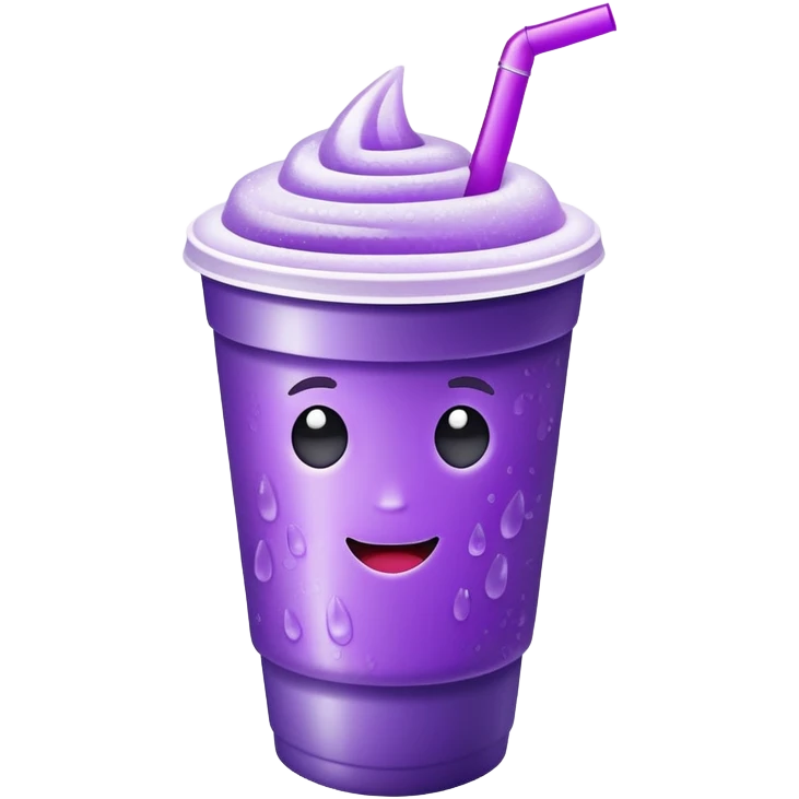 purple drink in styrofoam cup emoji
