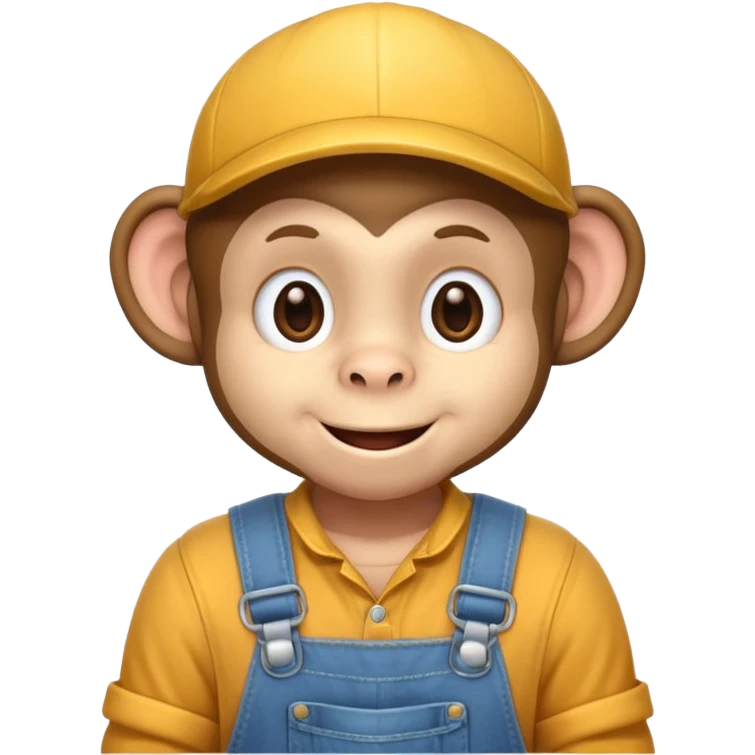 changuito tierno con overol en una fiesta emoji