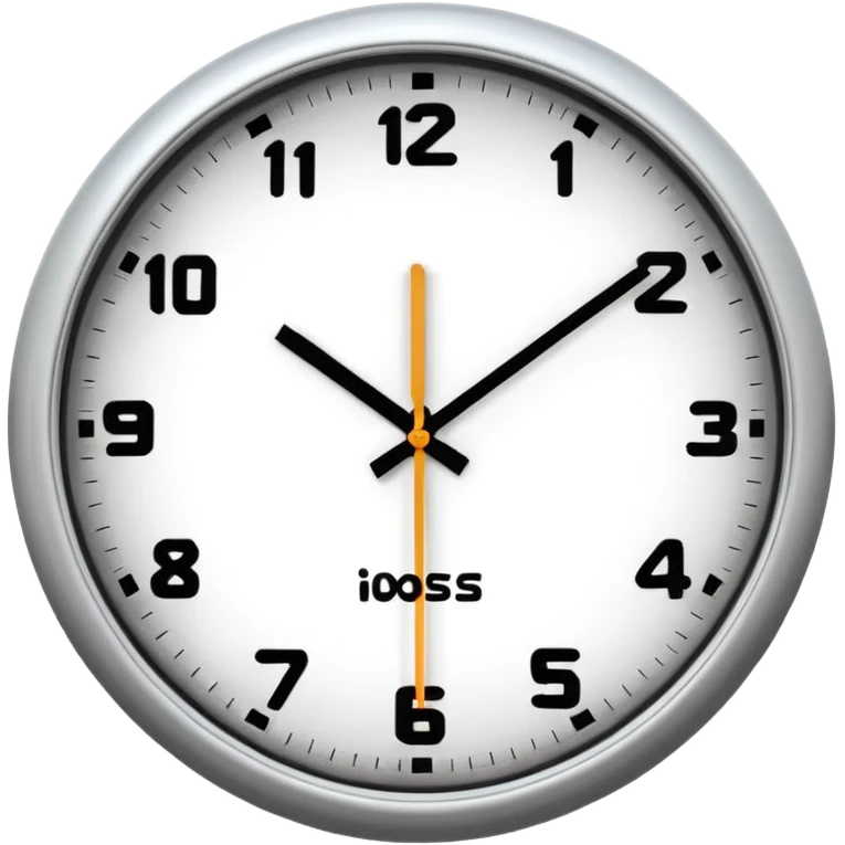 wall clock showing 8 am emoji