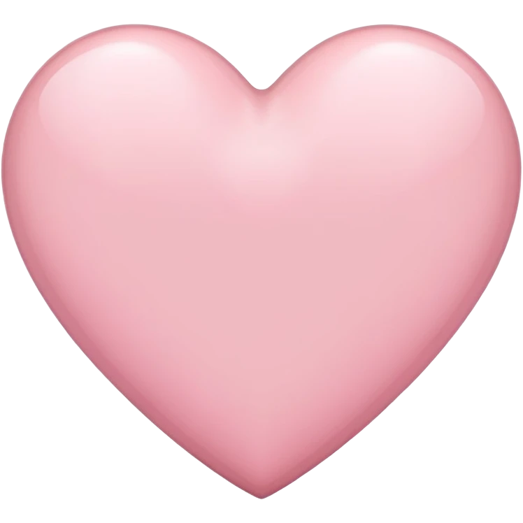 light pink heart  emoji