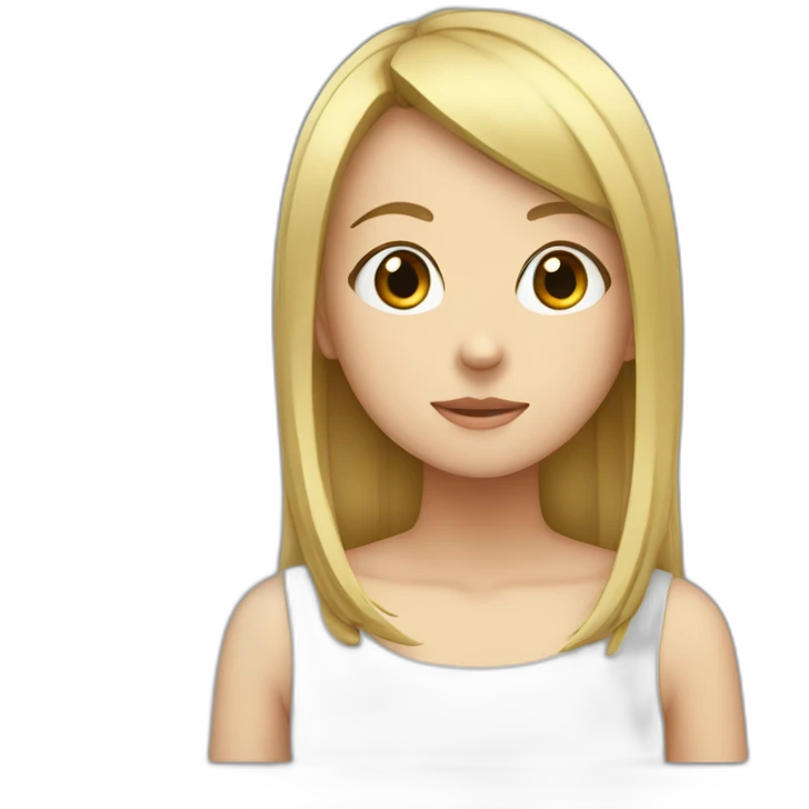 Fille d'anime qui se penche emoji