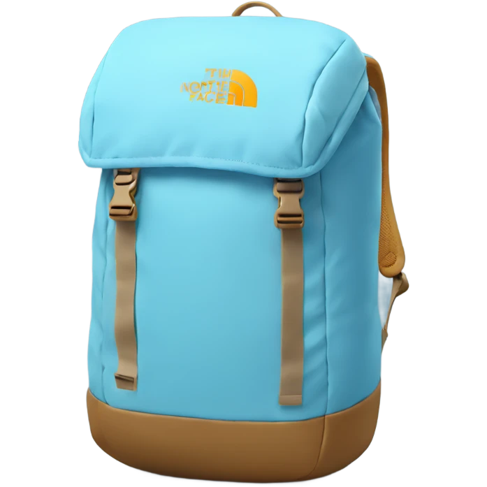 light blue everyday north face backpack emoji