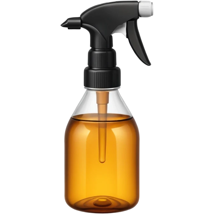 Spray bottle amber black spray top emoji