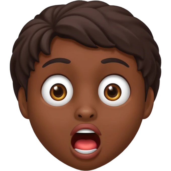 Boomganza character, surprised face emoji