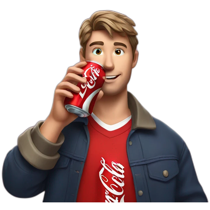 Mr beast drinking coca cola emoji