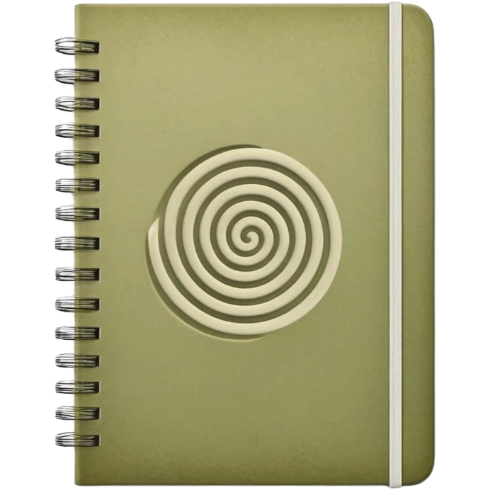 Pale olive notebook emoji