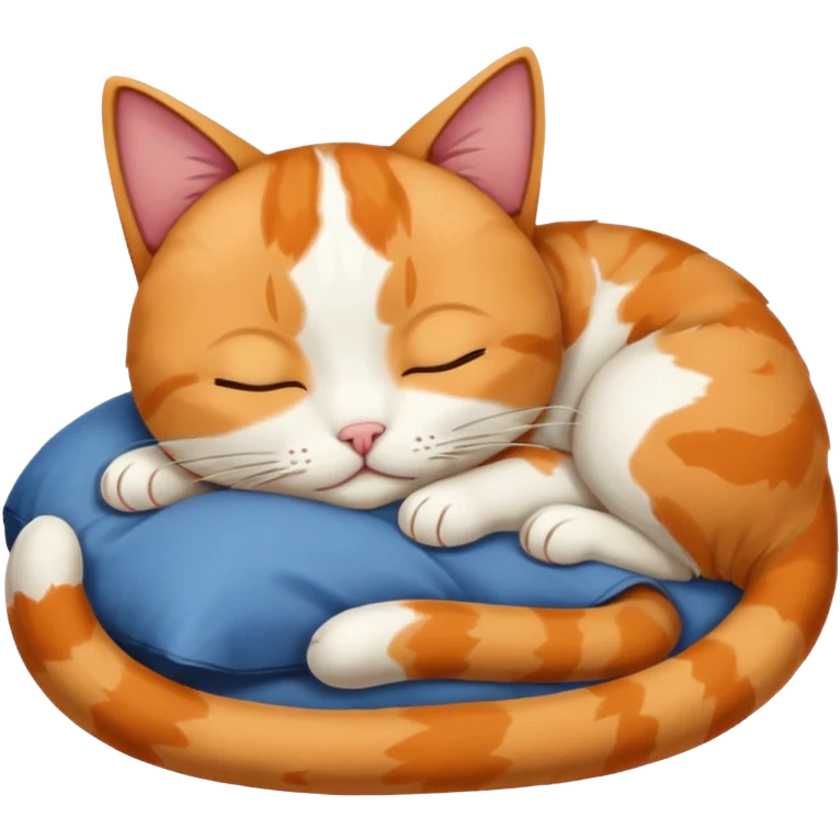Cálcico cat sleeping  emoji