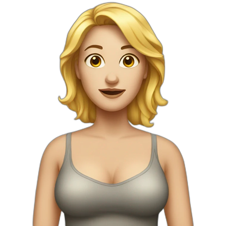 big-chested-white-woman emoji