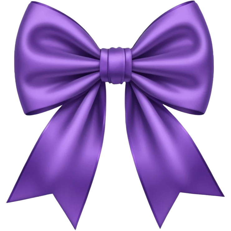 Purple bow emoji